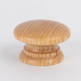 Knob style A 48mm ash lacquered wooden knob
